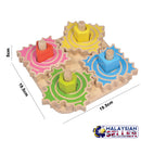 idrop Kids Children Colorful Wood Sprocket Sorter Toy [ BR-34712 ]