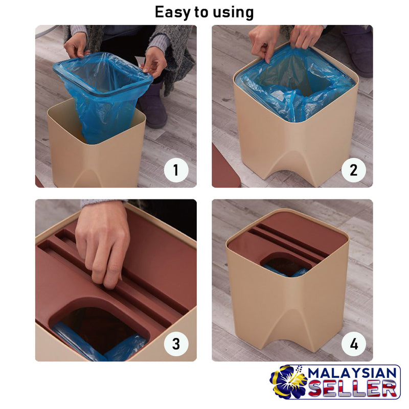 idrop Portable Colorful Household Stackable Waste Basket [ Small /Big ]