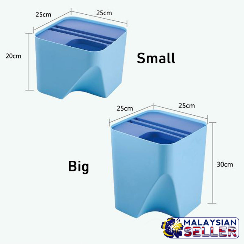idrop Portable Colorful Household Stackable Waste Basket [ Small /Big ]
