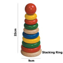 idrop Creative Colorful Wood Stacking Rings / Boy / Girl Toy for Kids Children