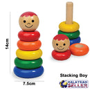 idrop Creative Colorful Wood Stacking Rings / Boy / Girl Toy for Kids Children