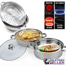 idrop Classic 2 Layer 28cm Thicken Steel Steamer Pot  for Kitchen Tools