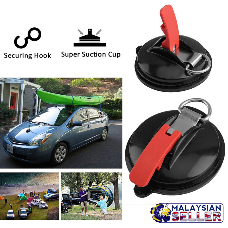 idrop Multifunctional Super Suction Cup Anchor with Securing Hook for Tie Down Anchors Car Mount Luggage Tarps Tents