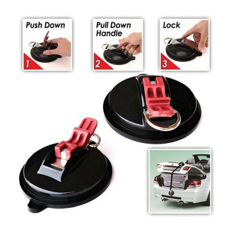 idrop Multifunctional Super Suction Cup Anchor with Securing Hook for Tie Down Anchors Car Mount Luggage Tarps Tents
