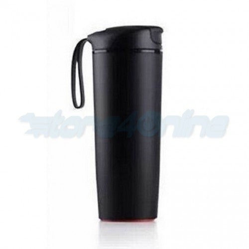 Suction Mug Daruma Bottle Creative Tumbler Thermos Cup Kettle Boiled Water Fit-Black
