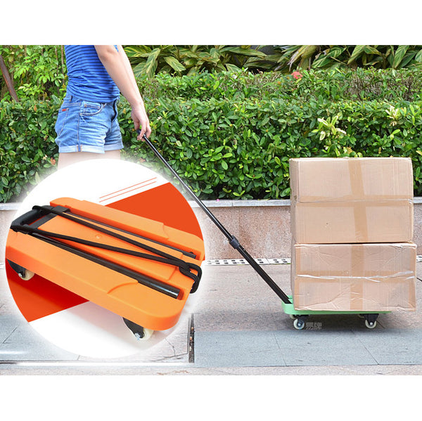 Portable Folding Luggage Cart Trolley Drawbars
