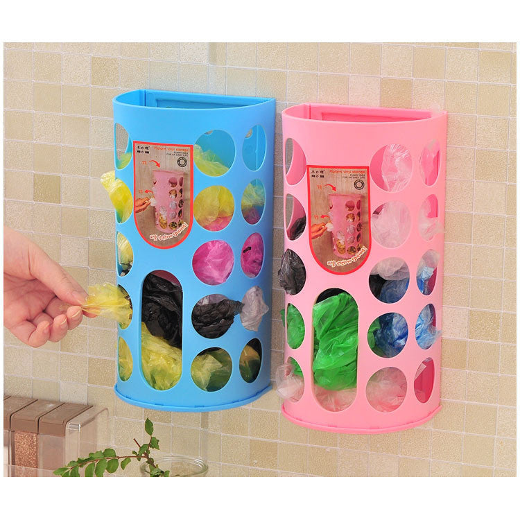 Set Of 2 - Plastic Bag Storage Box Organizer (Random)