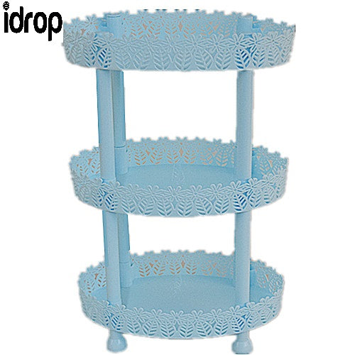 Idrop 3 Layer Multifunctional Vogue And Beautiful Design Oval Rack [Send by randomly color]