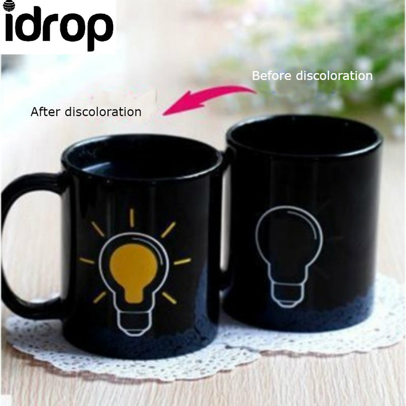Idrop 330ml Creative Discoloration Ceramic Coffe Cup Mug  [Send by randomly design]