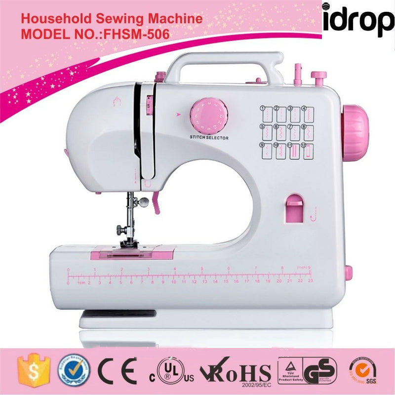 idrop FHSM-506 12 stitch pattern mini sewing machine household easy