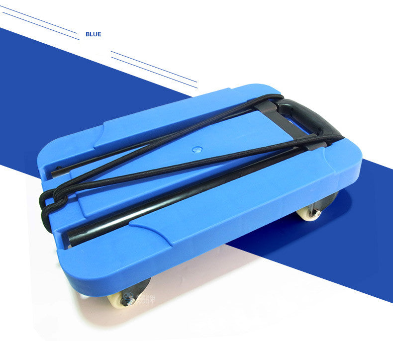 Portable Folding Luggage Cart Trolley Drawbars