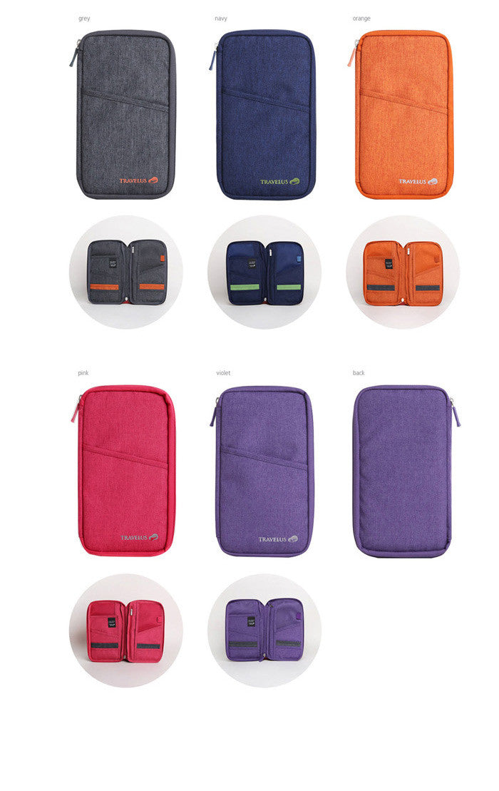 Korean Travelus Multipurpose Passport Holder/Card Case/Pouch/Organizer