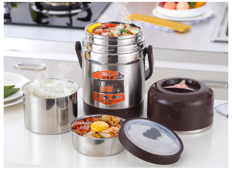 Multi Layer Stainless Steel Stew Handle Thermol Pot