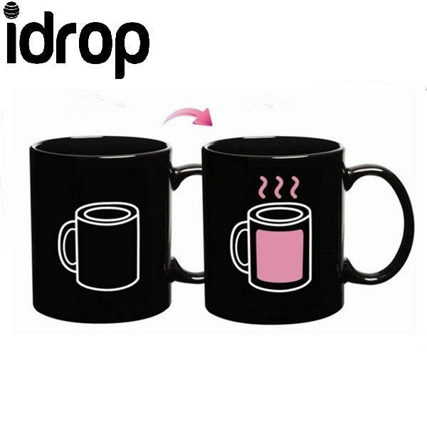 Idrop 330ml Creative Discoloration Ceramic Coffe Cup Mug  [Send by randomly design]