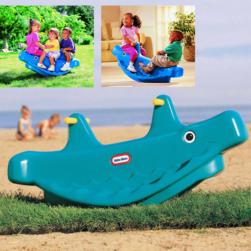 idrop Kid Children Classic Whale Teeter Totter Toy for Indoor & Outdoor Home Toy [ 880-01-4372 ]