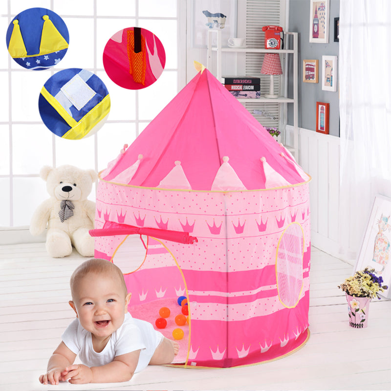 idrop Portable Folding Children Tent Castle Kids Gifts Outdoor Toy Tents