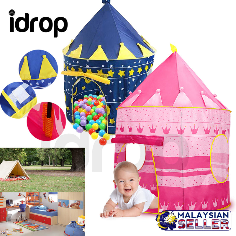 idrop Portable Folding Children Tent Castle Kids Gifts Outdoor Toy Tents
