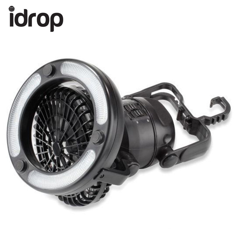 idrop 2in1 Portable Outdoor Camping Combo Light Tent Lantern and Fan with Hook