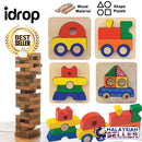idrop Multiple Design Creative Wood Tray Puzzle Toy for Kids Children