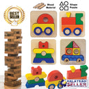 idrop Multiple Design Creative Wood Tray Puzzle Toy for Kids Children