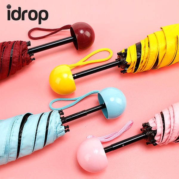 idrop Mini Pill Capsule Style Umbrella Compact Pill Capsule Style Anti-UV Portable Umbrella [Send by randomly color]