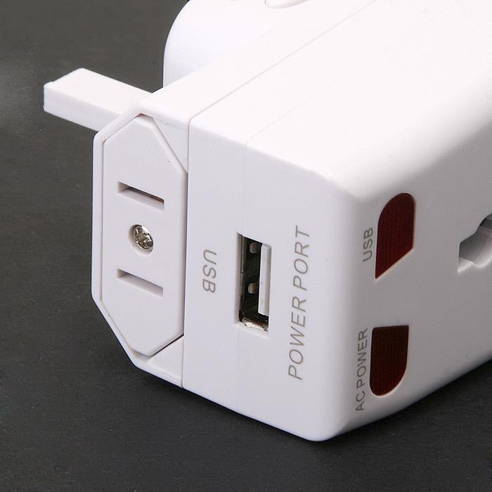 Universal Travel Adapter AC USB Power Plug AU EU UK US