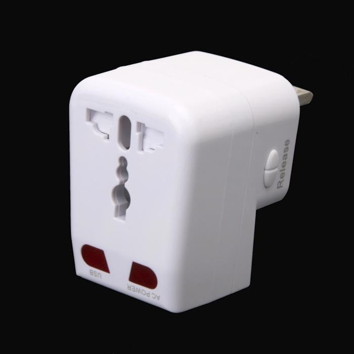 Universal Travel Adapter AC USB Power Plug AU EU UK US