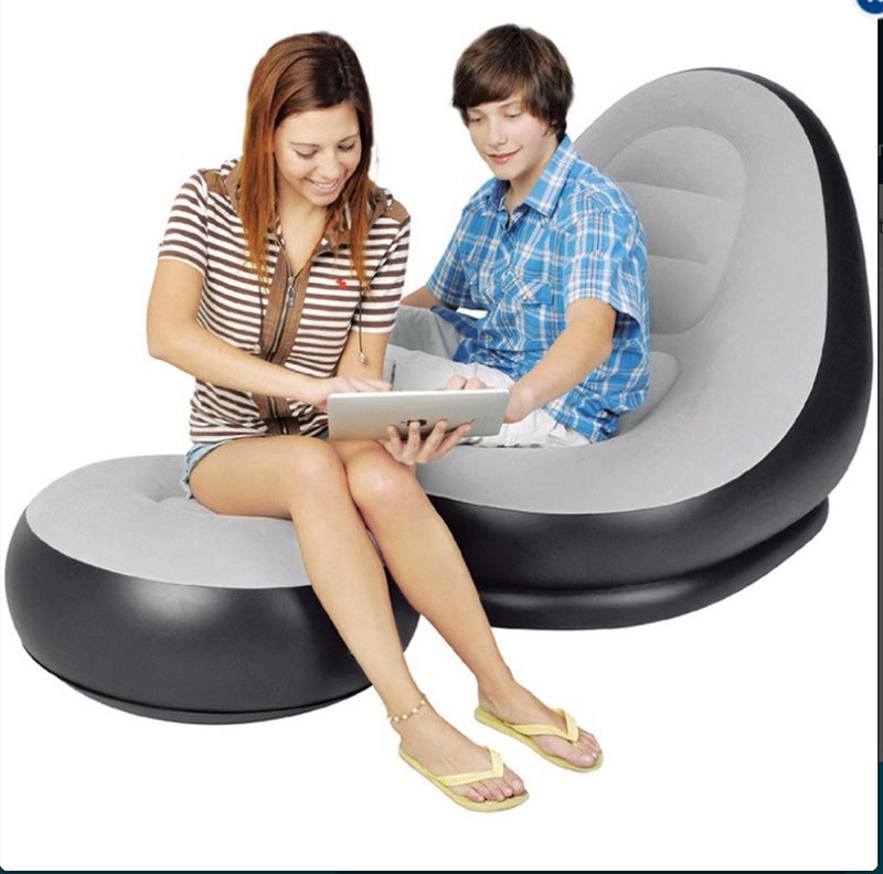 Inflatable Single Seater Air Sofa + Manual Pump