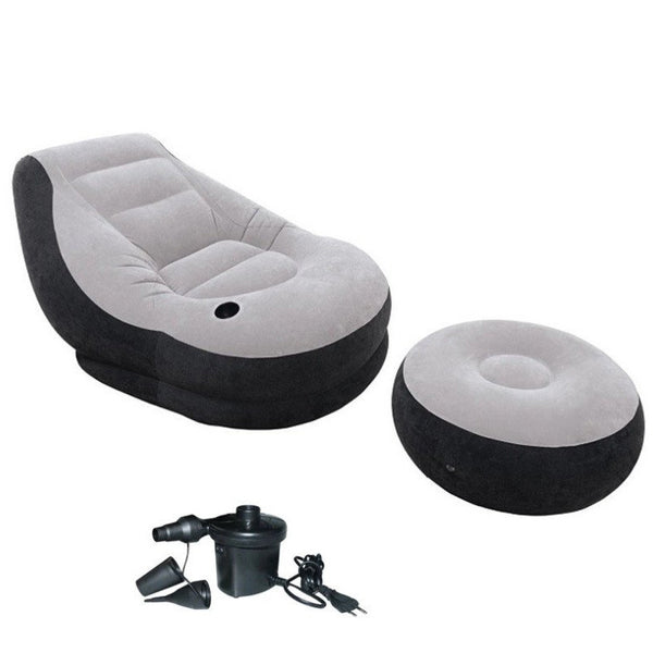 Inflatable Single Seater Air Sofa + Manual Pump