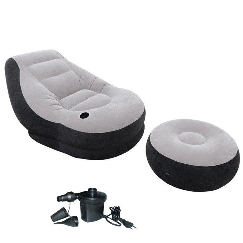 Inflatable Single Seater Air Sofa + Manual Pump