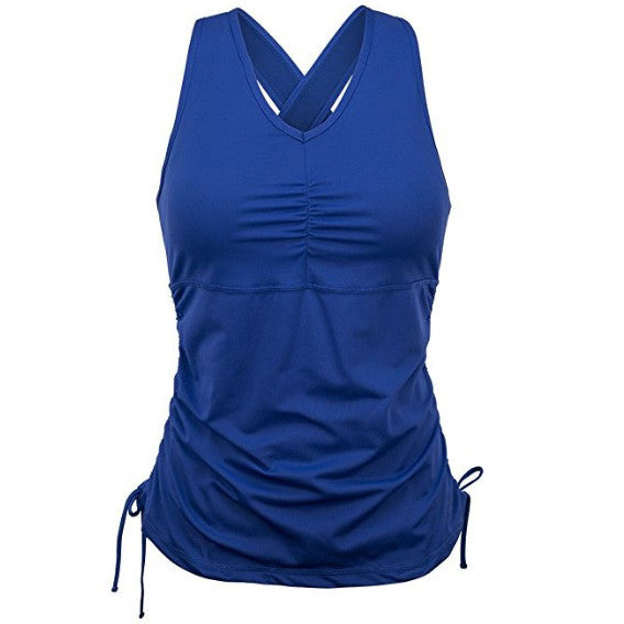 Ruched Padded Tank Top