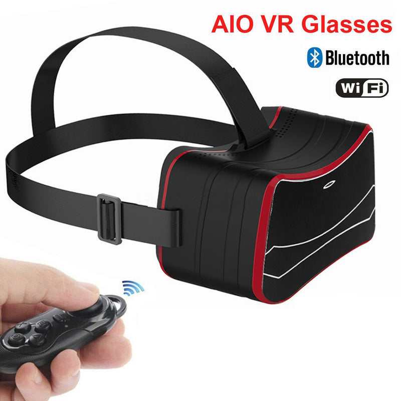 VR HD 3D Glasses Movie All In One VR Glasses Headset + Control
