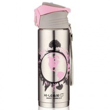 Vacuum Flask Sports Bottle 420ml - Pink