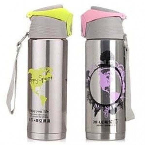 Vacuum Flask Sports Bottle 420ml - Pink