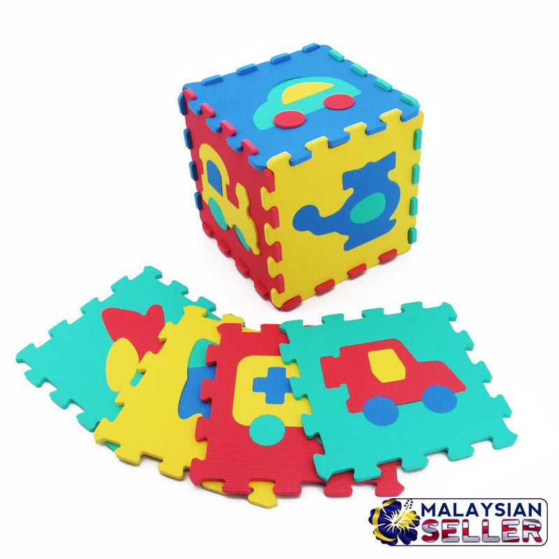 idrop Vehicle Soft Foam Puzzle Mat - Small Size - Creativity and Imagination Skill Develop