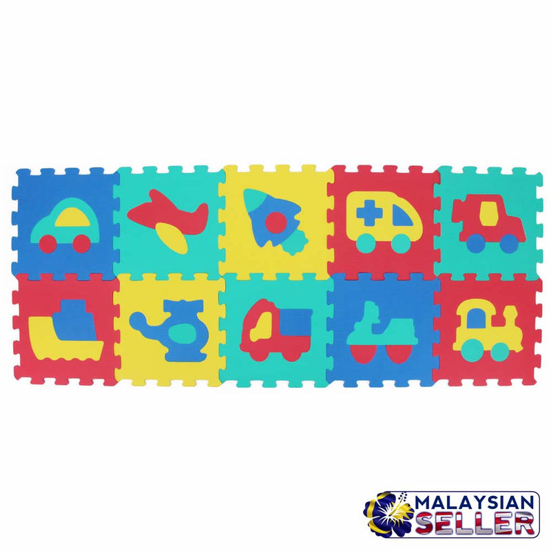 idrop Vehicle Soft Foam Puzzle Mat - Small Size - Creativity and Imagination Skill Develop