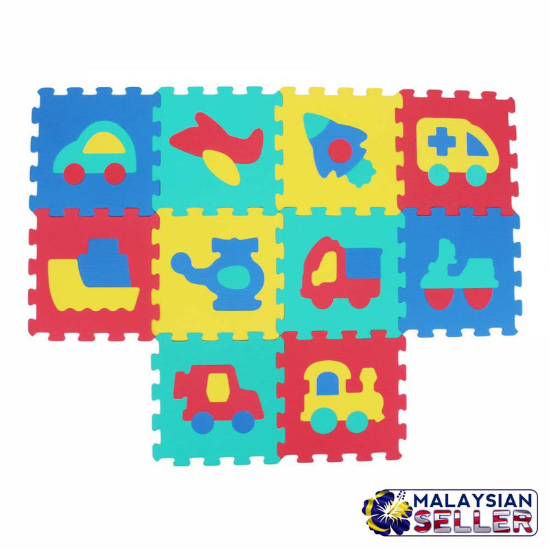 idrop Vehicle Soft Foam Puzzle Mat - Small Size - Creativity and Imagination Skill Develop