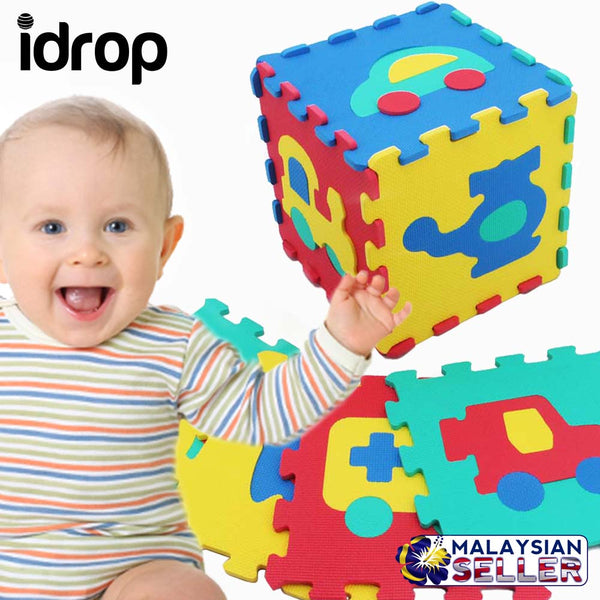 idrop Vehicle Soft Foam Puzzle Mat - Small Size - Creativity and Imagination Skill Develop