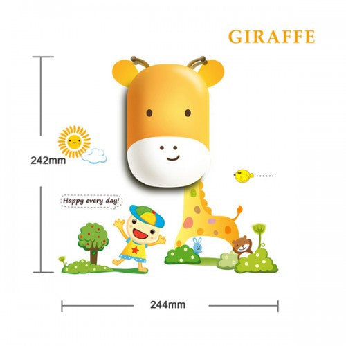 Wallpaper Stickers Wall Lamp Kid Bedroom 3D Cartoon Night Light