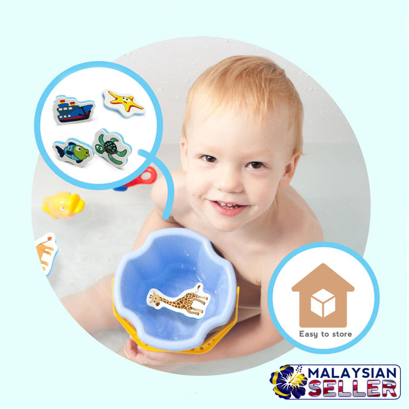 idrop Water World Bathtub Play Foam Puzzle Waterproof 16pcs