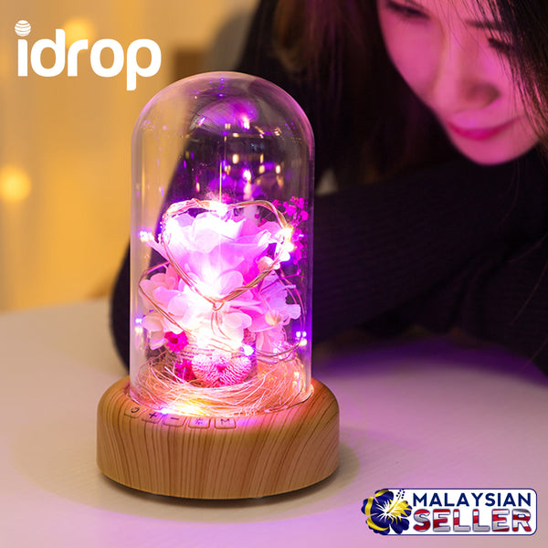 idrop Wishing LED Light Bluetooth Speaker Music TW-L10 Portable Stereo Bass [Santa & Eternal Flower]