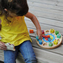 idrop Classic Wooden Round Clock Puzzle for Children Kids [ WP 9055 ]