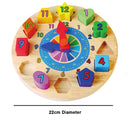 idrop Classic Wooden Round Clock Puzzle for Children Kids [ WP 9055 ]