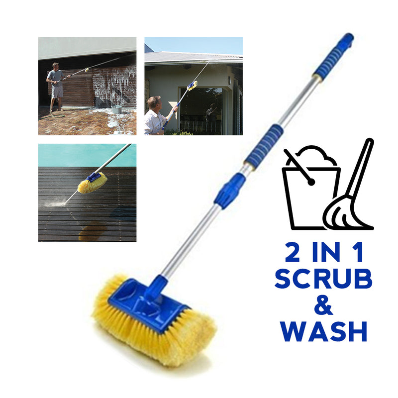 idrop 2 IN 1 Water Blaster Broom - Clean Scrub Sweep and Blast