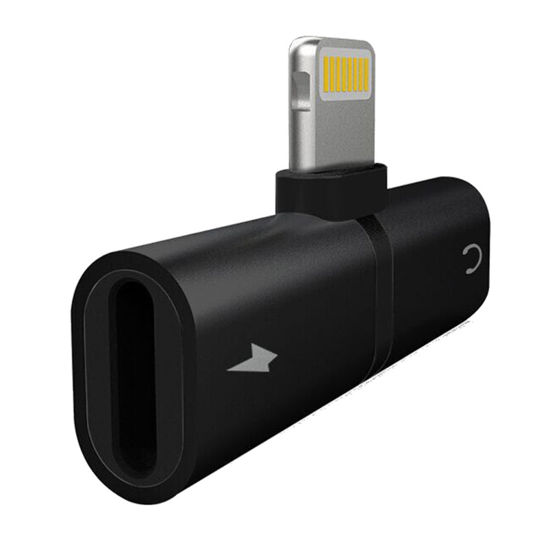 idrop 2 IN 1 Lightning Splitter Adapter [Audio/Call/Charge] Compatible for iPhone 7/8/X