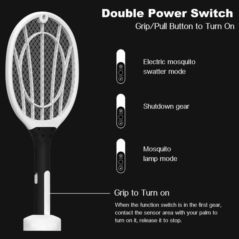 idrop WP08 Electric Shock Mosquito Killer Swatter  / Raket Pemukul Nyamuk / 两用强力灭蚊灯拍