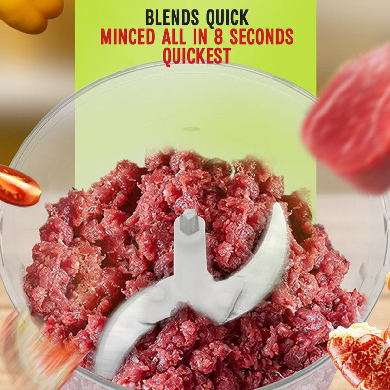 idrop [ 1.8 Liter ] High Quality Multifunction Meat & Vegetable Blender Grinder [ Compatible with UK / EU / M'SIA Plug ] / Mesin Pengisar Daging dan Sayur Pelbagai Guna / 新款电动绞肉机塑料绞菜机切菜器辅食绞菜器多功能家用料理机
