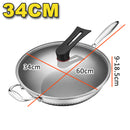 idrop [ 32CM / 34CM ] Stainless Steel SUS316 Frying Cooking Cook Wok with Glass Lid Cover / Kuali Masak Keluli Tahan Karat Bersama Penutup Kaca / 32CM 34CM不锈钢SUS316煎炒炒锅带玻璃盖