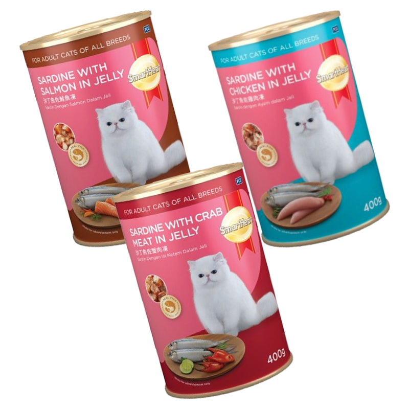 idrop [ 400g ] SmartHeart Pet Cat Canned Food Cat Wet Food / Makanan Basah Kucing Haiwan Peliharaan / 宠物猫罐头猫湿粮