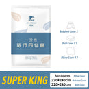 idrop Travel Disposable Bed Sheet / Quilt / Pillow Cover Non-Woven Fabric [ Super Single / Queen / King / Super King ] / Kain Cadar Dan Pembalut Tilam Selimut & Bantal Pakai Buang / 旅行一次性床单/被子/枕套无纺布【超单人/大床/大床/超大床】